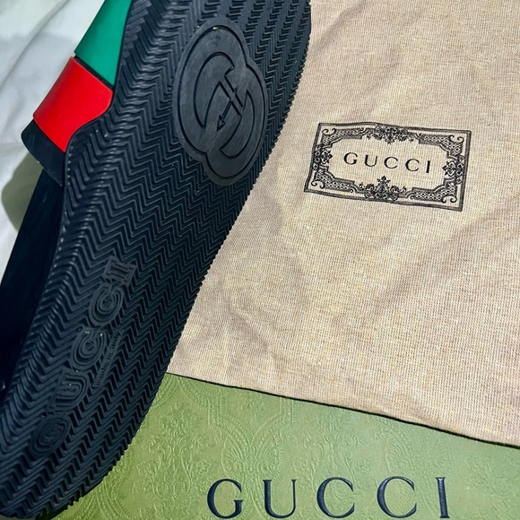 Gucci Slide 'Interlocking G - Black Red Green' - Picture 3 of 4